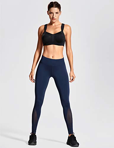 DELIMIRA Mujer Sujetador Deportivo Talla Grande de Alto Impacto Copas Moldeadas con Aros Negro 95D DELIMIRA Mujer Sujetador Deportivo Talla Grande de Alto Impacto Copas Moldeadas con Aros Negro 95D