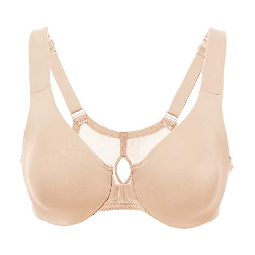 DELIMIRA - Sujetador Cierre Delantero con Aros para Mujer Beige 110C DELIMIRA - Sujetador Cierre Delantero con Aros para Mujer Beige 110C