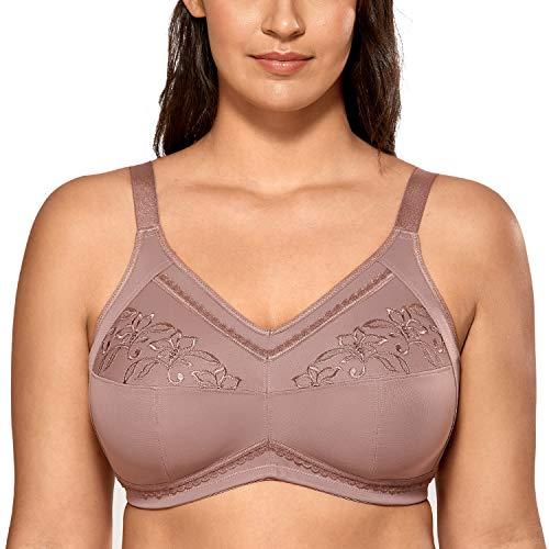 DELIMIRA - Sujetador de Copa Completa sin Aros y Relleno para Posoperatorio para Mujer Mochaccino 95B DELIMIRA - Sujetador de Copa Completa sin Aros y Relleno para Posoperatorio para Mujer Mochaccino 95B