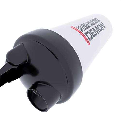 Demon Labz Shaker - Botella Agitadora de Proteínas de 600ml, Sin Fugas y sin BPA - Perfecto para Batidos de Proteínas y Bebidas de Suplementos Demon Labz Shaker - Botella Agitadora de Proteínas de 600ml, Sin Fugas y sin BPA - Perfecto para Batidos de Proteínas y Bebidas de Suplementos