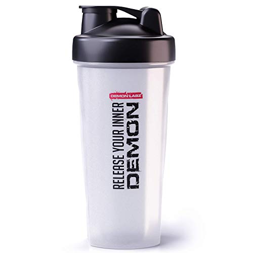 Demon Labz Shaker - Botella Agitadora de Proteínas de 600ml, Sin Fugas y sin BPA - Perfecto para Batidos de Proteínas y Bebidas de Suplementos Demon Labz Shaker - Botella Agitadora de Proteínas de 600ml, Sin Fugas y sin BPA - Perfecto para Batidos de Proteínas y Bebidas de Suplementos