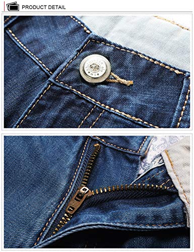 Demon&Hunter 809 Series Hombre Loose Fit Relaxed Ancho Pantalones Vaqueros DH8009(34) Demon&Hunter 809 Series Hombre Loose Fit Relaxed Ancho Pantalones Vaqueros DH8009(34)