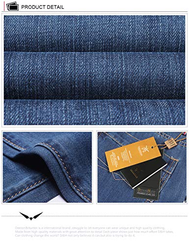 Demon&Hunter 809 Series Hombre Loose Fit Relaxed Ancho Pantalones Vaqueros DH8009(34) Demon&Hunter 809 Series Hombre Loose Fit Relaxed Ancho Pantalones Vaqueros DH8009(34)