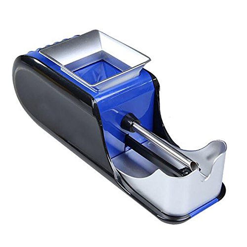 Denshine Máquina de Tabaco Electrica Automático Portátil Accesorios de Cigarrillos para Liar Entubar Cigarrillos Color Azul
