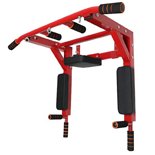 Deportes Barras de dominadas Body-up Inicio Pared De Pared De Pared Colgando Desmontable Multifunción Fitness Fitness Marco (Color : Red, Size : 92 * 48 * 72cm)