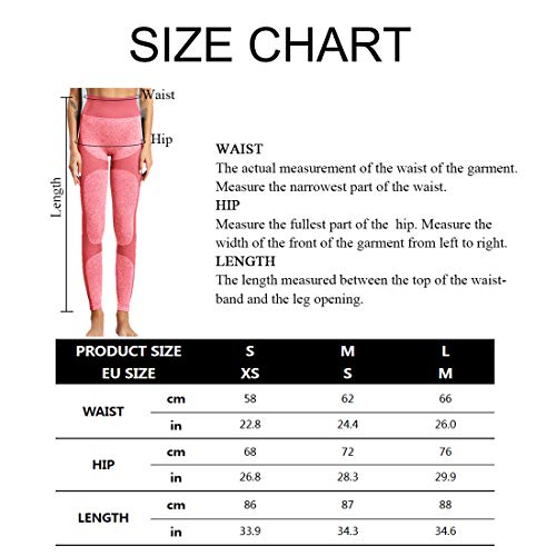 Deportivo para Mujer Leggings Apretado Leggings de Cadera Pantalón Largo Media Cintura Nalgas Respingadas para Yoga Gimnasio Fitness (M, Rosado) Deportivo para Mujer Leggings Apretado Leggings de Cadera Pantalón Largo Media Cintura Nalgas Respingadas para Yoga Gimnasio Fitness (M, Rosado)