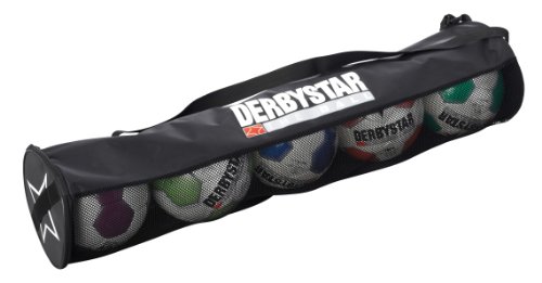 Derbystar - Bolsa para 5 balones (diámetro de 23 cm, Longitud de 105 cm), Color Negro