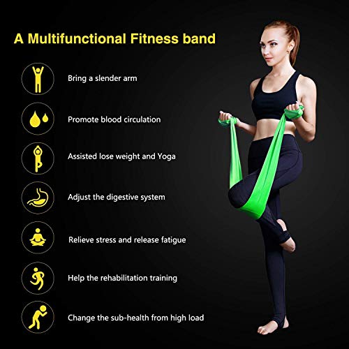 Dersoy Bandas Elasticas Fitness, Resistencia Bandas 3 Niveles de Resistencia, 3 Piezas Banda Resistencia para Yoga, Pilates, Crossfit, Estiramientos, Entrenamiento de Fuerza, Mujer y Hombre