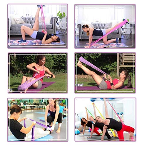 Dersoy Bandas Elasticas Fitness, Resistencia Bandas 3 Niveles de Resistencia, 3 Piezas Banda Resistencia para Yoga, Pilates, Crossfit, Estiramientos, Entrenamiento de Fuerza, Mujer y Hombre