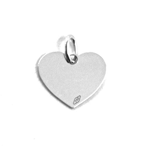 Desconocido Colgante genérico de Oro Blanco 750 18 K, corazón, Plano, Mini, Longitud 8 mm, Colgante Desconocido Colgante genérico de Oro Blanco 750 18 K, corazón, Plano, Mini, Longitud 8 mm, Colgante