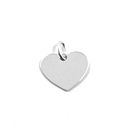 Desconocido Colgante genérico de Oro Blanco 750 18 K, corazón, Plano, Mini, Longitud 8 mm, Colgante Desconocido Colgante genérico de Oro Blanco 750 18 K, corazón, Plano, Mini, Longitud 8 mm, Colgante