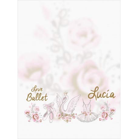 Desconocido Estor Iroa Personalizable Complementos Bailarina ¡ESTORES ENROLLABLES TRANSLUCIDOS Personalizado con Nombre! (100X230, Tejido Screen)