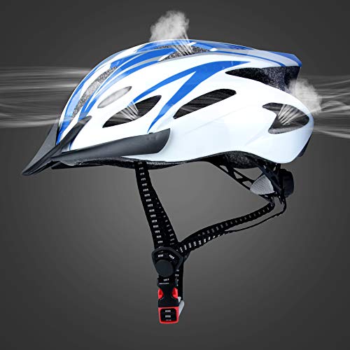 DesignSter Casco Bicicleta Unisex Adulto Unisexo Ajustable 57-63 cm con Visera y Forro Desmontable Especializado para Ciclismo de Montaña Motocicleta