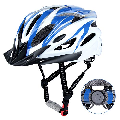 DesignSter Casco Bicicleta Unisex Adulto Unisexo Ajustable 57-63 cm con Visera y Forro Desmontable Especializado para Ciclismo de Montaña Motocicleta