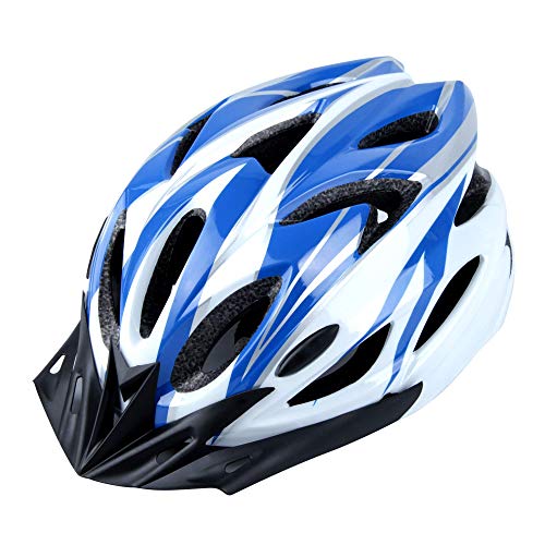 DesignSter Casco Bicicleta Unisex Adulto Unisexo Ajustable 57-63 cm con Visera y Forro Desmontable Especializado para Ciclismo de Montaña Motocicleta