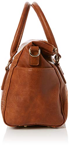 Desigual - Bols_dark Amber Loverty, Bolso Mujer, Marrón (Camel), 14x24x33 cm (B x H T)