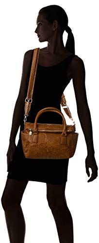 Desigual - Bols_dark Amber Loverty, Bolso Mujer, Marrón (Camel), 14x24x33 cm (B x H T) Desigual - Bols_dark Amber Loverty, Bolso Mujer, Marrón (Camel), 14x24x33 cm (B x H T)