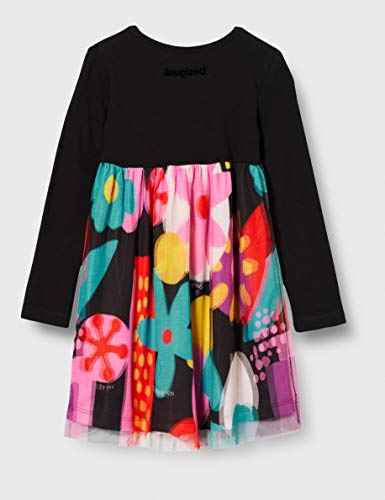 Desigual Vest_córdoba Vestido Casual, Black, 9/10 para Niñas Desigual Vest_córdoba Vestido Casual, Black, 9/10 para Niñas