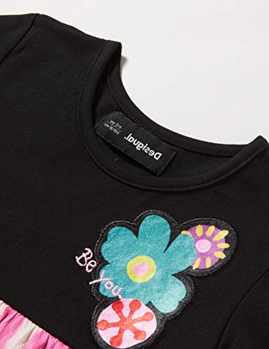 Desigual Vest_córdoba Vestido Casual, Black, 9/10 para Niñas Desigual Vest_córdoba Vestido Casual, Black, 9/10 para Niñas