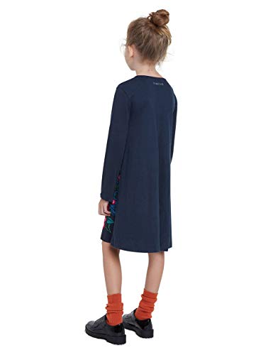 Desigual Vest_Wildflower Vestido Casual, Blue, 11/12 para NiƱas Desigual Vest_Wildflower Vestido Casual, Blue, 11/12 para NiƱas