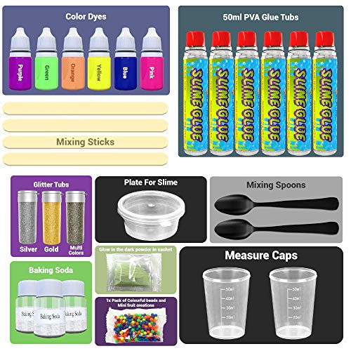 Desire Deluxe Fábrica para Hacer Slime DIY | Kit con Todas Las Cosas para Niños de 4 5 6 7 y 8 años Desire Deluxe Fábrica para Hacer Slime DIY | Kit con Todas Las Cosas para Niños de 4 5 6 7 y 8 años