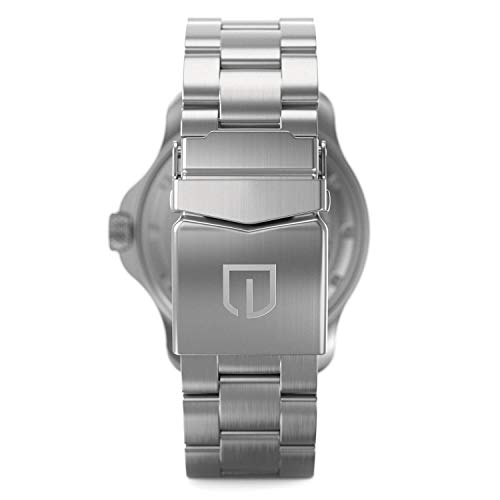 DETOMASO San Remo Diver - Reloj de pulsera para hombre, analógico, de cuarzo, correa de acero inoxidable, color plateado