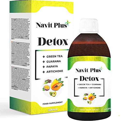 Detox adelgazante | Diurético potente natural líquido 500ml sabor frutos rojos | Formula detox drenante, antioxidante | Eliminación de toxinas | Te verde, guaraná, papaya, alcachofa | VEGANO