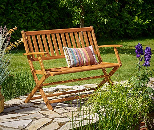Deuba Banco de Madera de eucalipto Plegable para 2 Personas Asiento para Exterior jardín Patio terraza Banco de Parque Deuba Banco de Madera de eucalipto Plegable para 2 Personas Asiento para Exterior jardín Patio terraza Banco de Parque