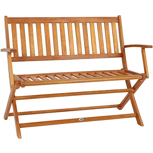 Deuba Banco de Madera de eucalipto Plegable para 2 Personas Asiento para Exterior jardín Patio terraza Banco de Parque Deuba Banco de Madera de eucalipto Plegable para 2 Personas Asiento para Exterior jardín Patio terraza Banco de Parque