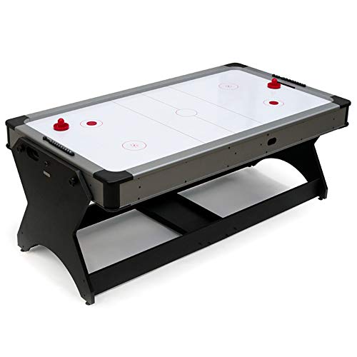 Devessport - Multijuego Giratorio (Billar + Airhockey) - Ideal para jugar con amigos - Medidas: 214 x 112 x 81 Cm