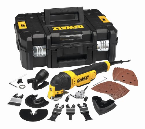 DEWALT DWE315KT-QS - Multiherramienta oscilante de 300W, 22.000 opm, incluye 37 accesorios y maletin DEWALT DWE315KT-QS - Multiherramienta oscilante de 300W, 22.000 opm, incluye 37 accesorios y maletin