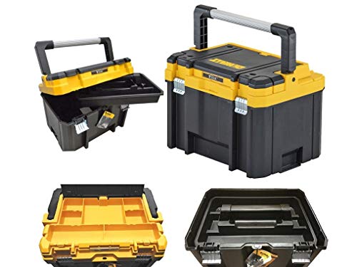 DeWalt DWST1 – 75774 maletín herramientas profunda con barra de aluminio, Amarillo/Negro DeWalt DWST1 – 75774 maletín herramientas profunda con barra de aluminio, Amarillo/Negro