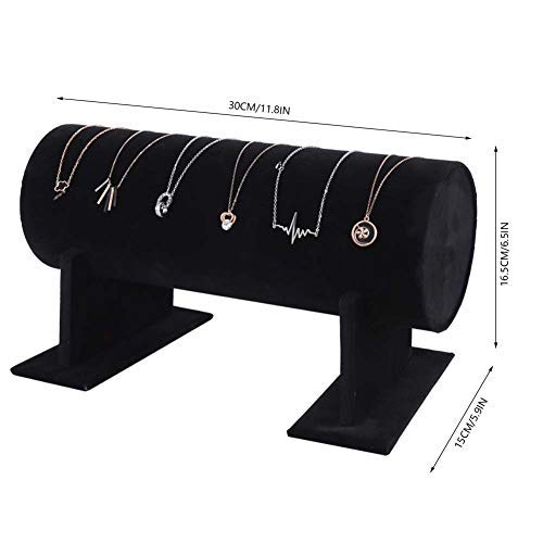 DEWIN Soporte para Diadema - Accesorios de exhibición de la joyería del Pelo del Estante del Tenedor del Soporte del Organizador de la Venda del Estante de la Venda, Negro