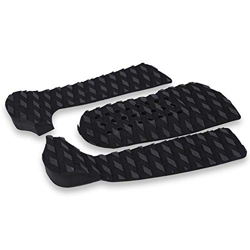 DEWIN Tablas de Surf Traction Anti-Slip Pads-Surfing Tablas de Surf Anti-Slip Traction Pad Tailpad Deck Grip Black