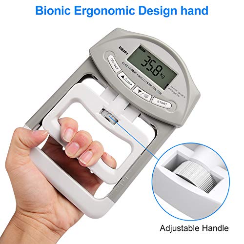 Deyard electrónica dinamómetro la Fuerza de Agarre de la Mano del medidor 90 kg / 200 lbs Margen de Capacidad Deyard electrónica dinamómetro la Fuerza de Agarre de la Mano del medidor 90 kg / 200 lbs Margen de Capacidad
