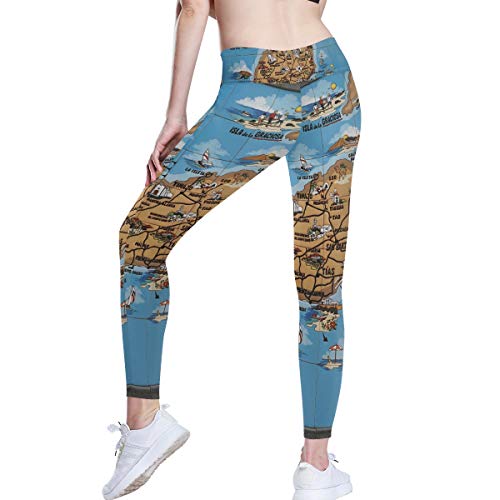 DEZIRO Pantalones de yoga de cintura alta Lanzarote, pantalones de yoga con control de barriga, 4 maneras de estiramiento, entrenamiento, correr, yoga, leggings, Mujer, color 1, tamaño extra-small DEZIRO Pantalones de yoga de cintura alta Lanzarote, pantalones de yoga con control de barriga, 4 maneras de estiramiento, entrenamiento, correr, yoga, leggings, Mujer, color 1, tamaño extra-small