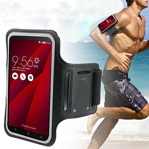 DFV mobile - Funda Brazalete Profesional de Neopreno Premium para Brazo Deporte Correr y Gimnasio para Doogee Ibiza F2 - Negra