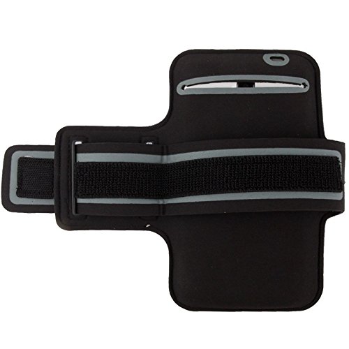 DFV mobile - Funda Brazalete Profesional de Neopreno Premium para Brazo Deporte Correr y Gimnasio para PARLA MINU P123 - Negra