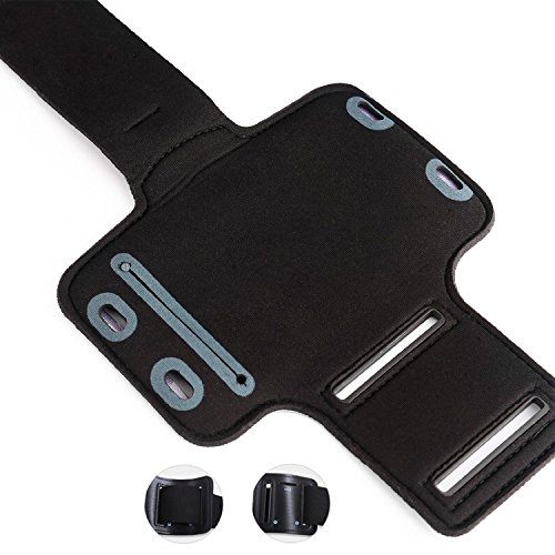 DFV mobile - Funda Profesional Brazalete de Neopreno Premium de Brazo Deporte Correr y Gimnasio para UMI C1 - Negra