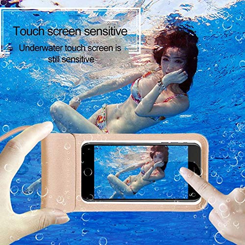 DFV mobile - Funda Sumergible Impermeable Playa Piscina Kayak Buceo Natación Pesca para Ulefone Tiger - Negra