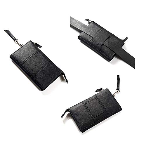 DFV mobile - Genuine Leather Case Handbag for UMI C1 - Black DFV mobile - Genuine Leather Case Handbag for UMI C1 - Black