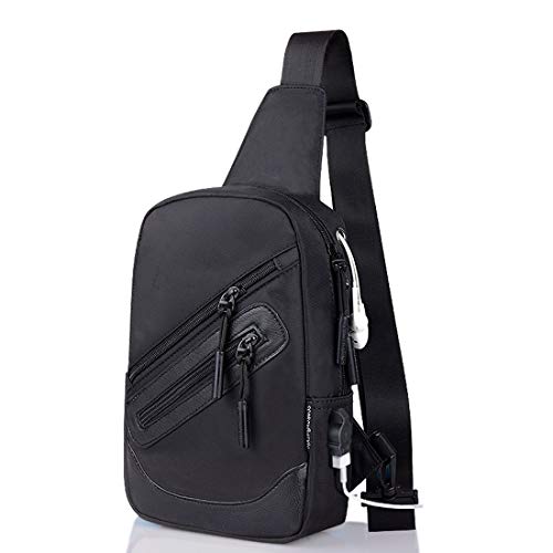 DFV mobile - Mochila Bolso Bandolera Nylon para UMI C1 - Negra