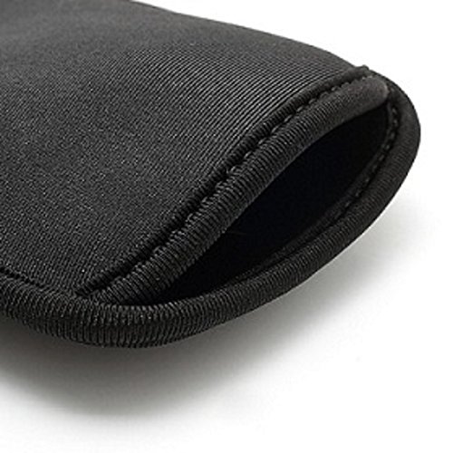 DFV mobile - Neoprene Waterproof Slim Carry Bag Soft Pouch Case Cover for AIRIS TM-500 5" DC - Black