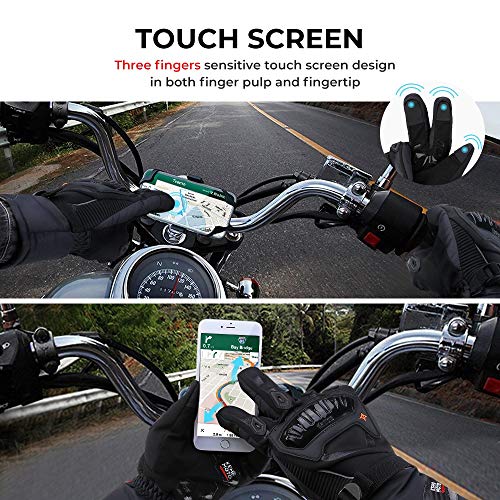Dgtyui Guantes de Moto cálidos Invierno equitación Bicicleta de montaña Motocross Pantalla táctil Guantes de Moto Hombres Impermeables Green M Dgtyui Guantes de Moto cálidos Invierno equitación Bicicleta de montaña Motocross Pantalla táctil Guantes de Moto Hombres Impermeables Green M