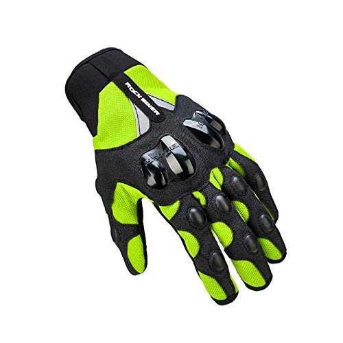 Dgtyui Guantes de Moto cálidos Invierno equitación Bicicleta de montaña Motocross Pantalla táctil Guantes de Moto Hombres Impermeables Green M