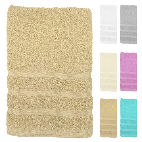 DH DHestia - Toallas de Baño Grandes 100% Algodón Cardado Calidad 500 gr Suaves (Sábana 100x150 cm, Arena) DH DHestia - Toallas de Baño Grandes 100% Algodón Cardado Calidad 500 gr Suaves (Sábana 100x150 cm, Arena)