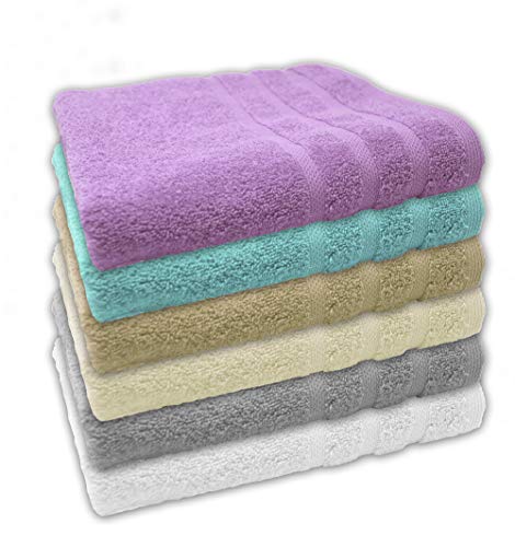 DH DHestia - Toallas de Baño Grandes 100% Algodón Cardado Calidad 500 gr Suaves (Sábana 100x150 cm, Arena) DH DHestia - Toallas de Baño Grandes 100% Algodón Cardado Calidad 500 gr Suaves (Sábana 100x150 cm, Arena)