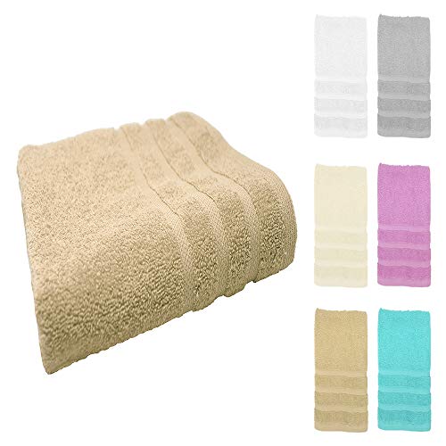 DH DHestia - Toallas de Baño Grandes 100% Algodón Cardado Calidad 500 gr Suaves (Sábana 100x150 cm, Arena) DH DHestia - Toallas de Baño Grandes 100% Algodón Cardado Calidad 500 gr Suaves (Sábana 100x150 cm, Arena)