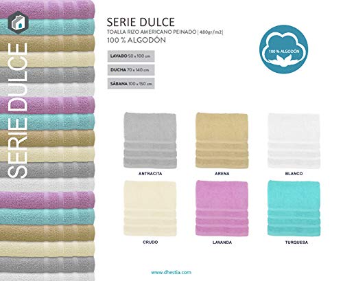 Dhestia Juego De Toallas De Baño Y Ducha Algodón 100% 500 Gr/M2, Surtido De Colores Y Medidas Grandes, (Turquesa, 100X150 Cm (1 Ud, 100 X 150 Cm Dhestia Juego De Toallas De Baño Y Ducha Algodón 100% 500 Gr/M2, Surtido De Colores Y Medidas Grandes, (Turquesa, 100X150 Cm (1 Ud, 100 X 150 Cm