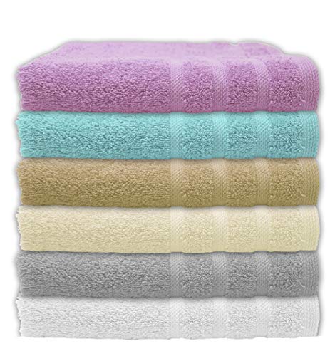 Dhestia Juego De Toallas De Baño Y Ducha Algodón 100% 500 Gr/M2, Surtido De Colores Y Medidas Grandes, (Turquesa, 100X150 Cm (1 Ud, 100 X 150 Cm Dhestia Juego De Toallas De Baño Y Ducha Algodón 100% 500 Gr/M2, Surtido De Colores Y Medidas Grandes, (Turquesa, 100X150 Cm (1 Ud, 100 X 150 Cm